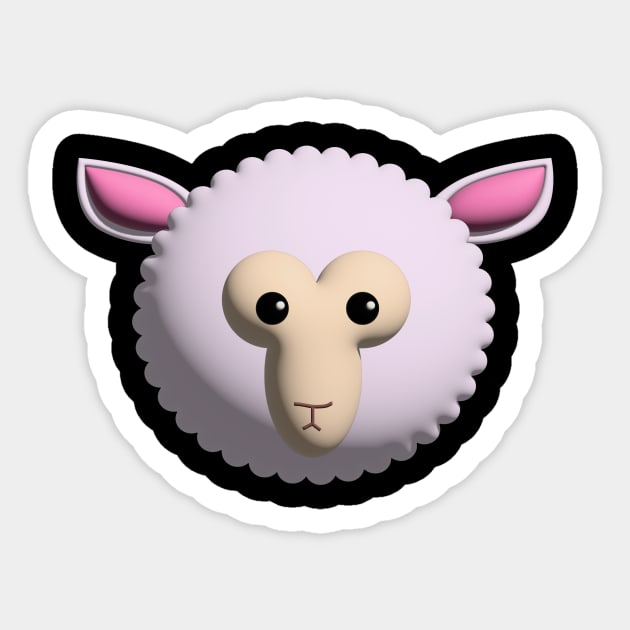 3d sheep face Sticker by goingplaces